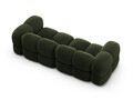 Canapea 4 locuri, Loretto, Cosmopolitan Design, 250x100x68 cm, catifea, verde