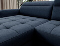 Coltar extensibil stanga 4 locuri ELTAP, LT-40RAQ, Berrto, 306x165x100 cm, lemn/poliester, albastru inchis