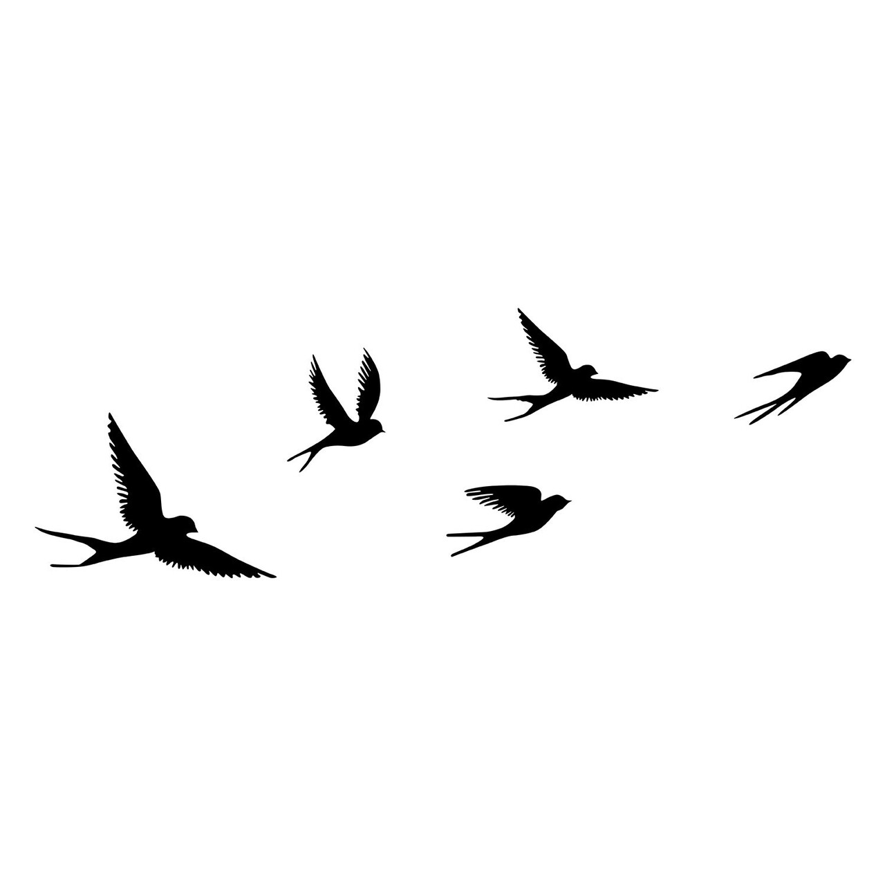 Decoratiune de perete, Crow, Pasărea nr. 1: 33 x 22,5 cm (1 bucată), Negru - view 6