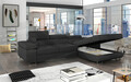 Coltar extensibil dreapta 4 locuri ELTAP, Armd-38, Armando, 289x203x85 cm, lemn/poliester, gri inchis