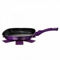 Tigaie grill din aluminiu forjat si marmura, Berlinger Haus, Royal Purple, 28 cm