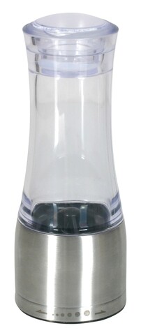Rasnita piper si sare falconi, ambition, 17 cm, acril, argintiu