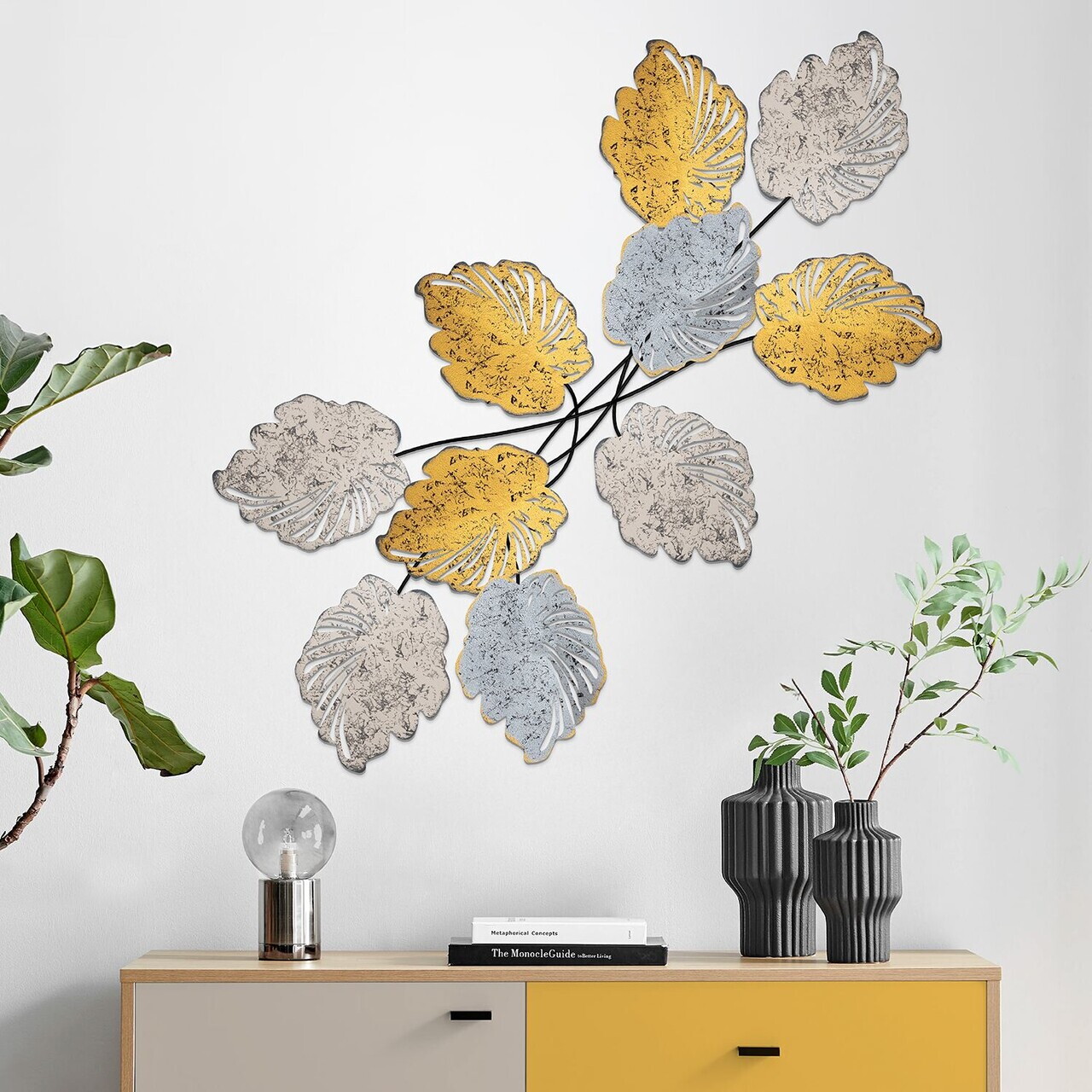 Decoratiune de perete, Casado, Dimensiuni: 117 x 2 x 57 cm, Multicolor — imaginea 3