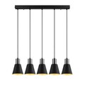 Lustra, Opviq, 892OPV1647, Metal, Negru/Nichel