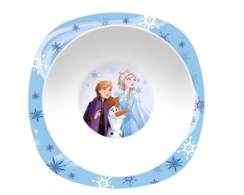 Bol Frozen, Disney, 16x16x3 cm, melamina, albastru