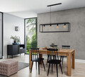 Lustra ELTAP, Furtim, 122x23x120 cm, 4xE27, 15W, otel, negru