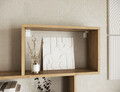 Raft de perete ELTAP, Shellf, 80x20x180 cm, PAL/PVC, stejar