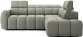 Coltar extensibil dreapta 4 locuri ELTAP, RT-100XIL, Falconn, 258x208x107 cm, lemn/poliester, verde