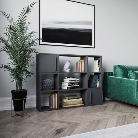 Corp biblioteca, retricy, randall, 120x25x93.6 cm, pal, antracit