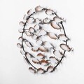 Decoratiune de perete, Alabalık, Metal, 94 x 58 x 5 cm, Multicolor