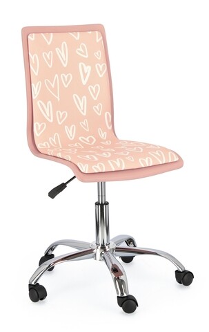 Scaun de birou young hearts, bizzotto, piele ecologica, multicolor
