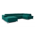 Coltar extensibil dreapta 5 locuri ELTAP, Edr-106, Eduardo, 337x205x88 cm, lemn/poliester, turcoaz