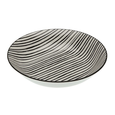 Farfurie adanca Black Line, Versa, Ø 20.5 cm, portelan, negru
