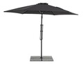 Umbrela pentru gradina / terasa, Sorrento, Bizzotto, Ø 300 cm, stalp Ø 48 mm, otel/poliester, gri inchis
