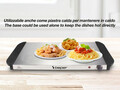 Incalzitor de servire bufet Beper, 300W, 63x37x14 cm, inox/plastic, argintiu