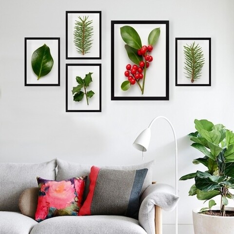 Set 5 tablouri decorative, SET_068, Lulu, 24×29 cm/34×44 cm, plastic Decoratiuni