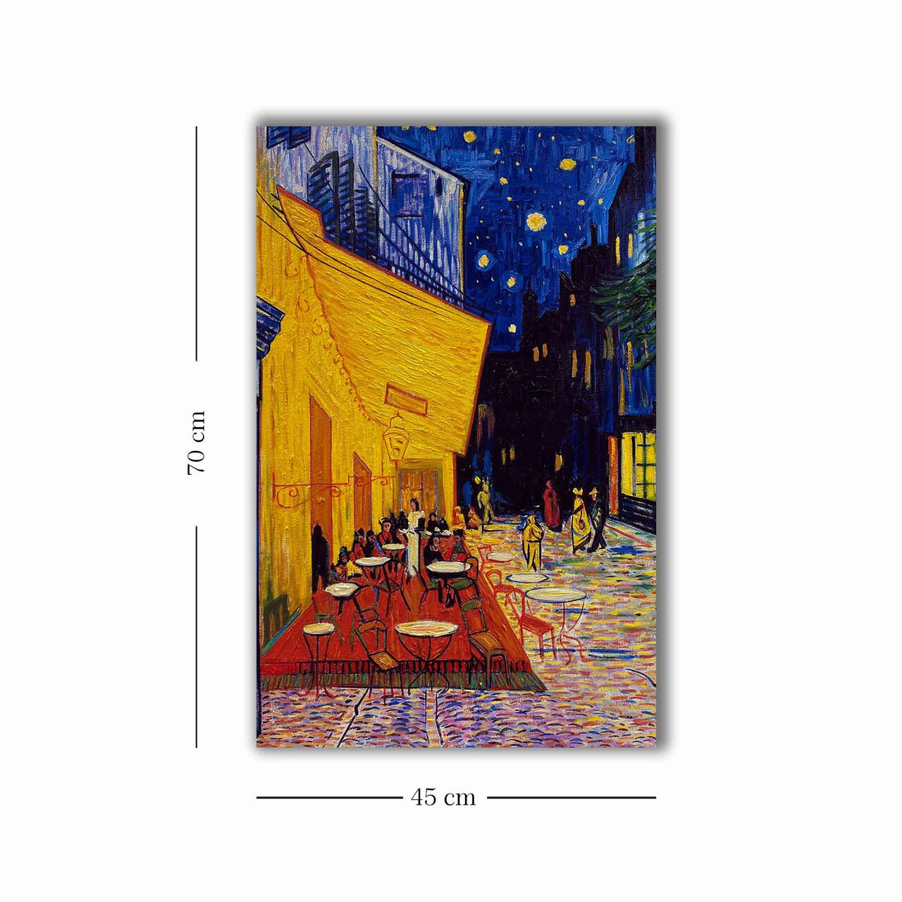 Tablou decorativ, 4570VANGOGH070, Canvas, Lemn, Multicolor