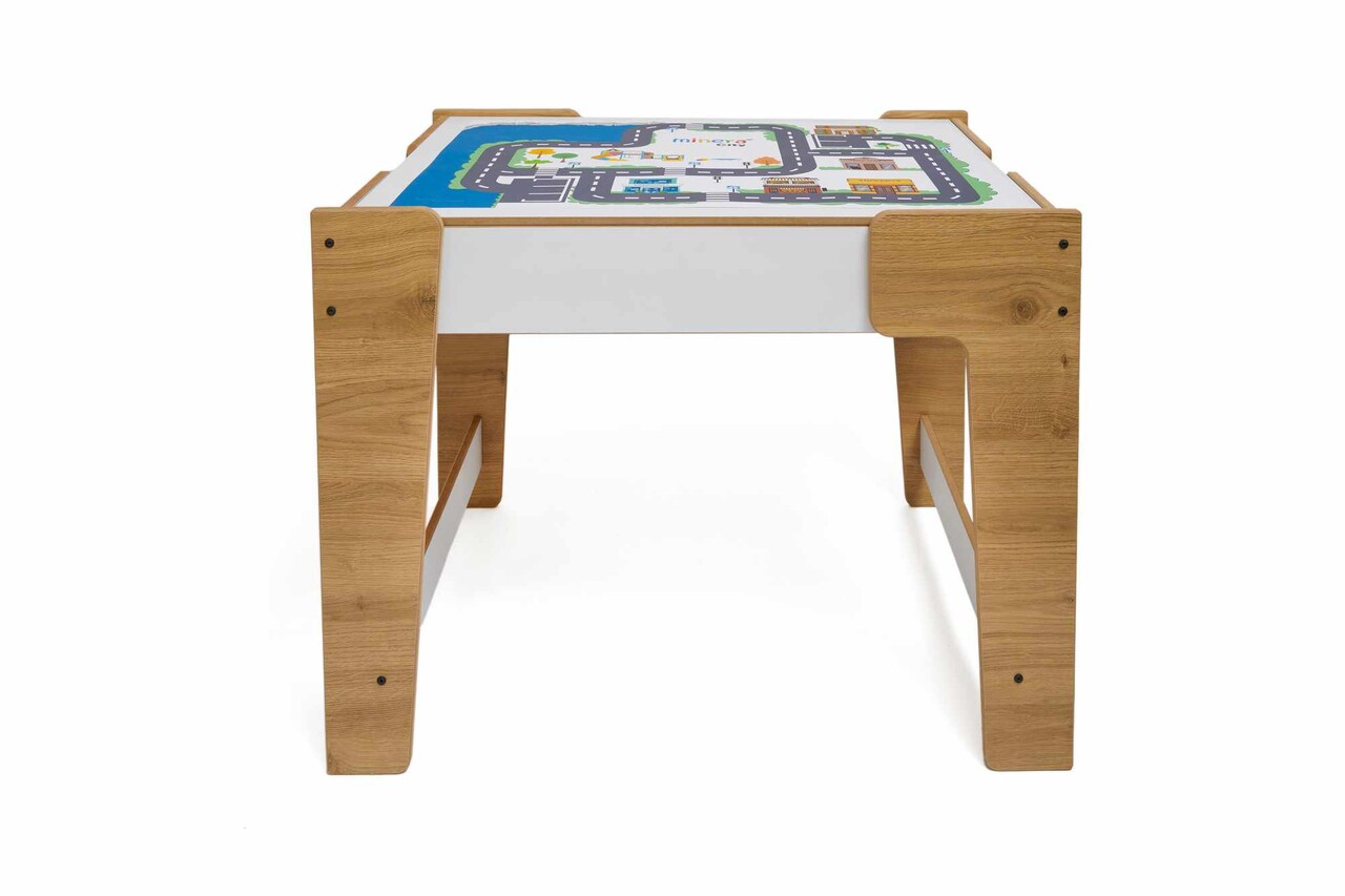 Masa pentru copii, Hanah Home, Phoenix, 72.5x55x56.5 cm, Alb / Natural - view 5
