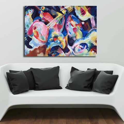 Tablou decorativ, 70100kandinsky029, canvas , lemn, multicolor