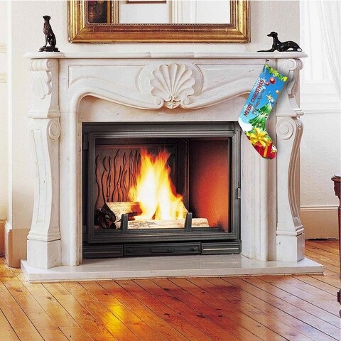 Soseta decorativa christmas, crp010, 35x18 cm, bumbac, multicolor