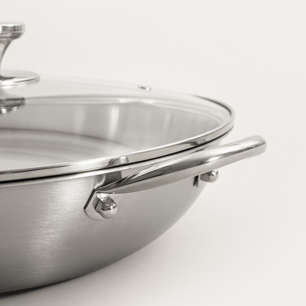 Tigaie Wok Arden, Homla, 34 cm, inox, argintiu - imagine 5