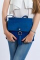Geanta Beverly Hills Polo Club, 601, piele ecologica, albastru