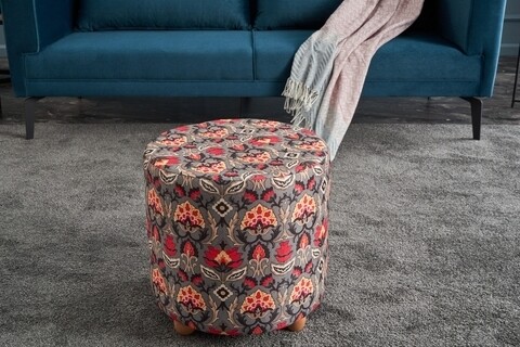 Taburet Bonita Puf Silindir, Balcab Home, 40x40x40 cm, lemn, multicolor 40x40x40 imagine model 2022