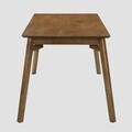 Masa Little, Homla, 160x75x76 cm, lemn de cauciuc, maro