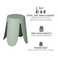 Taburet pentru baie Comiso, Wenko, 44.5x46 cm, plastic/poliuretan, verde