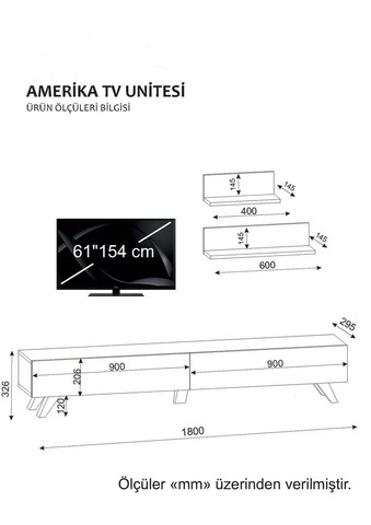 Comoda TV, Wooden Art, Amerika, PAL, Alb/Maro
