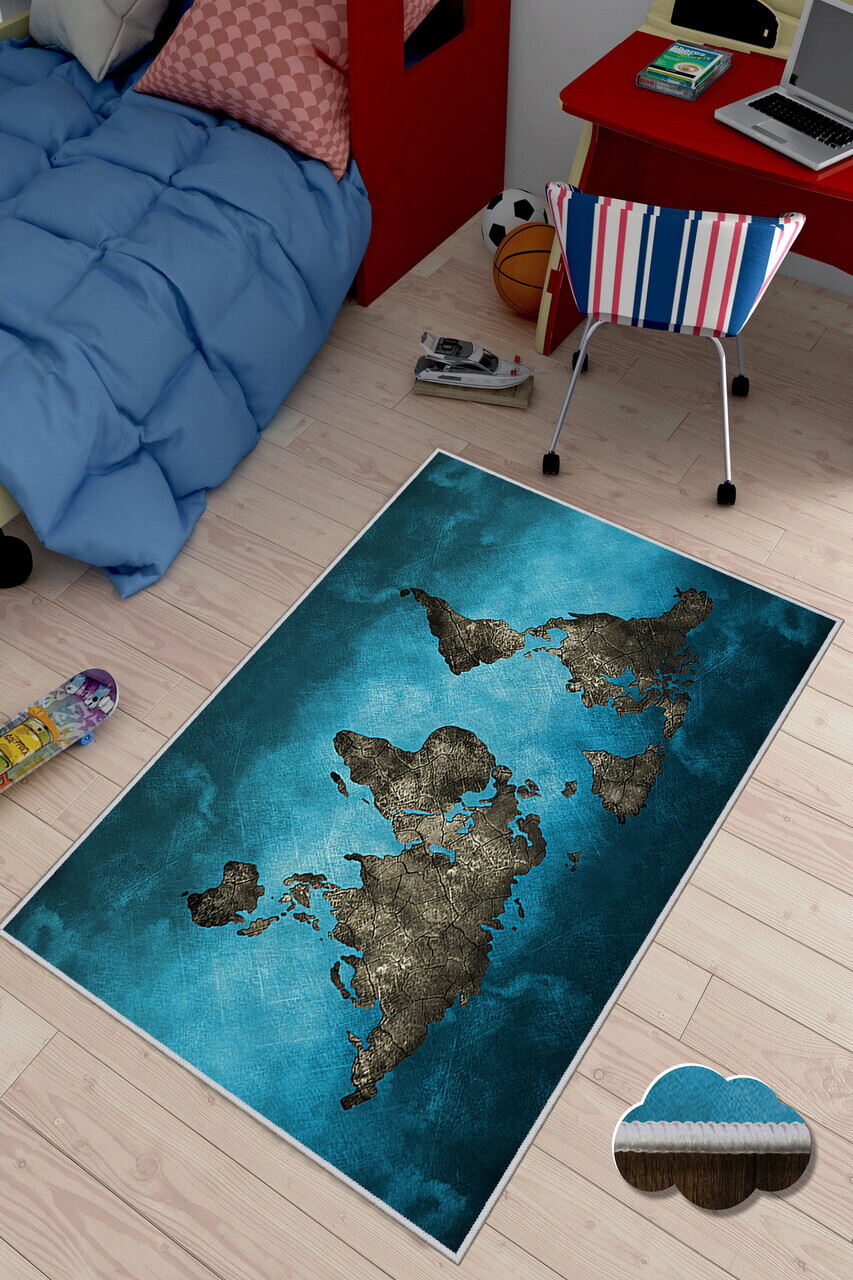 Covor, WOOKECE002, 50x80 cm, Multicolor