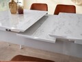 Masa de sufragerie extensibila, Nmobb, Crea, Alb