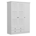 Dulap pentru haine, Minerva, Kale 3 Mebran Kapak 210, 135x210x52 cm, PAL, Alb