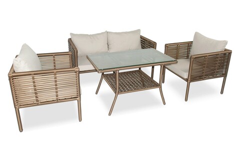 Set mobilier de gradina, jumilla, newyork 130, maro inchis