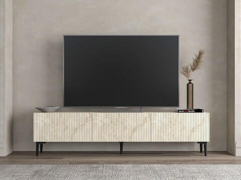 Comoda TV, Odessa, Oscar, 180x45x31.4 cm, Travertin