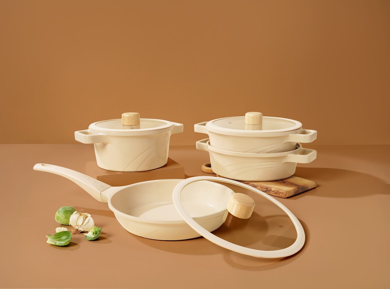 Set vase pentru gatit, Hermia, 343HNG1105, Baza de indicție, Crem - view 7