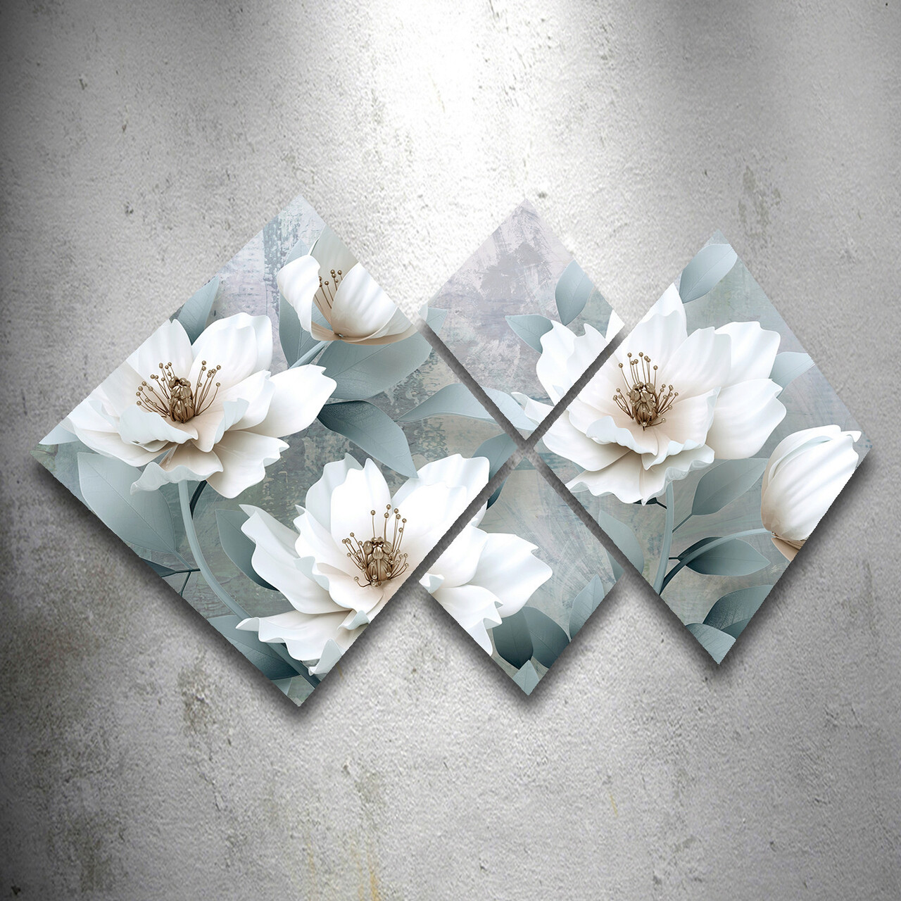 Set 4 tablouri decorative, 4MDF1608769768, MDF, Imprimat UV, Multicolor - 1 | YEO