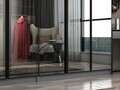 Dulap pentru haine, Hanah Home, Nisa, 360x210x52 cm, Antracit