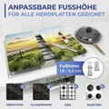 Set 2 protectii pentru aragaz Maximex, Lighthouse, 52x30 cm, sticla, multicolor