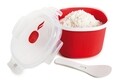 Recipient preparare orez in cuptorul cu microunde, Snips Rice&Grain Cooker, 2.7 L, polipropilena, rosu