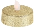 Set 2 lumanari cu LED Jumbo, 5.8x2.2 cm, auriu