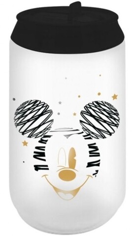 Doza termos Mickey Mouse Gold, Disney, 300 ml, inox, negru