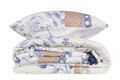 Lenjerie de pat pentru o persoana (FR), Sudenaz - Blue, Pearl Home, Bumbac Ranforce