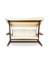 Balansoar de gradina 3 locuri, Swingo, Viva 2400, 237x100x175 cm, Cadru: 100% MID, Bej