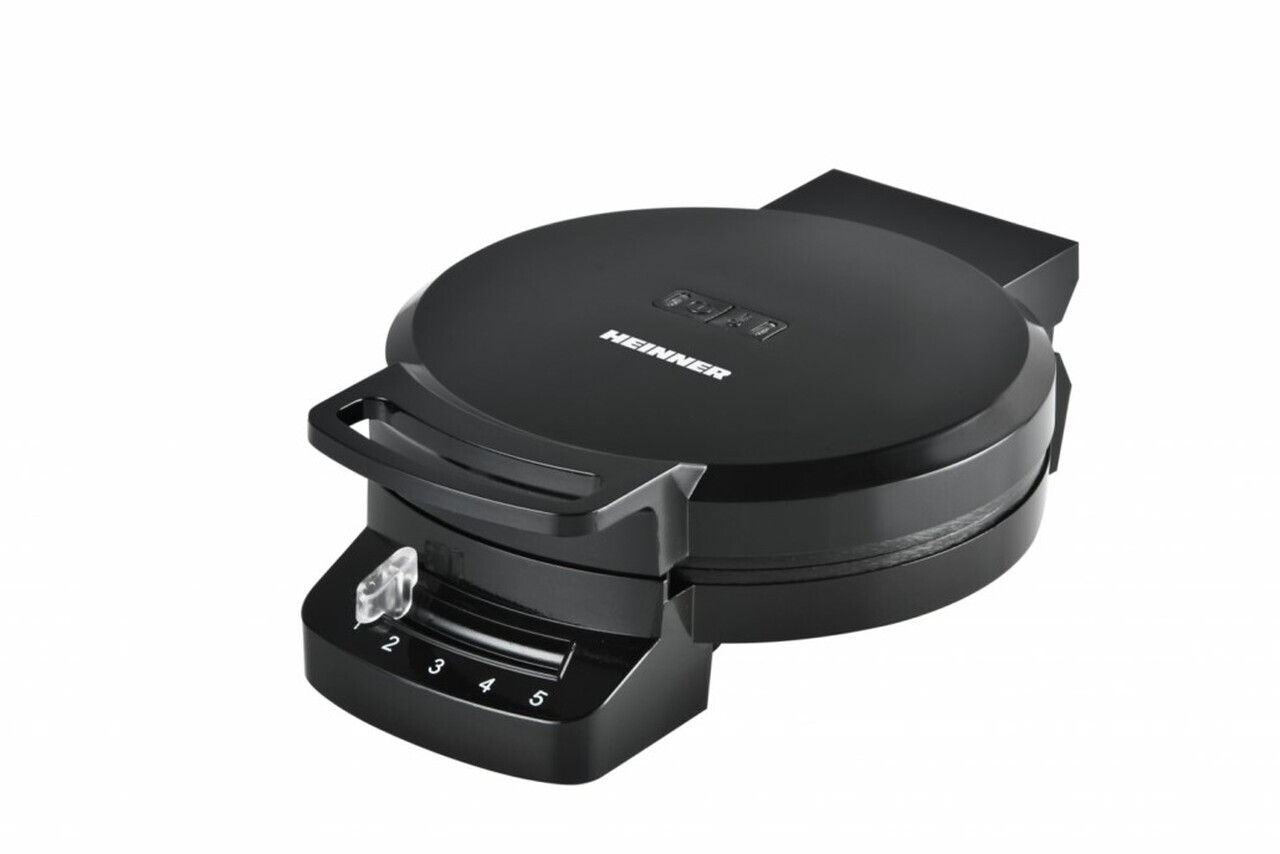 Aparat pentru gofre Heinner, 1200W, 16.2 cm, negru - view 4