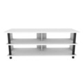 Comoda TV, Retricy, Pueblo, 120x44.6x47.4 cm, PAL, Alb/Negru