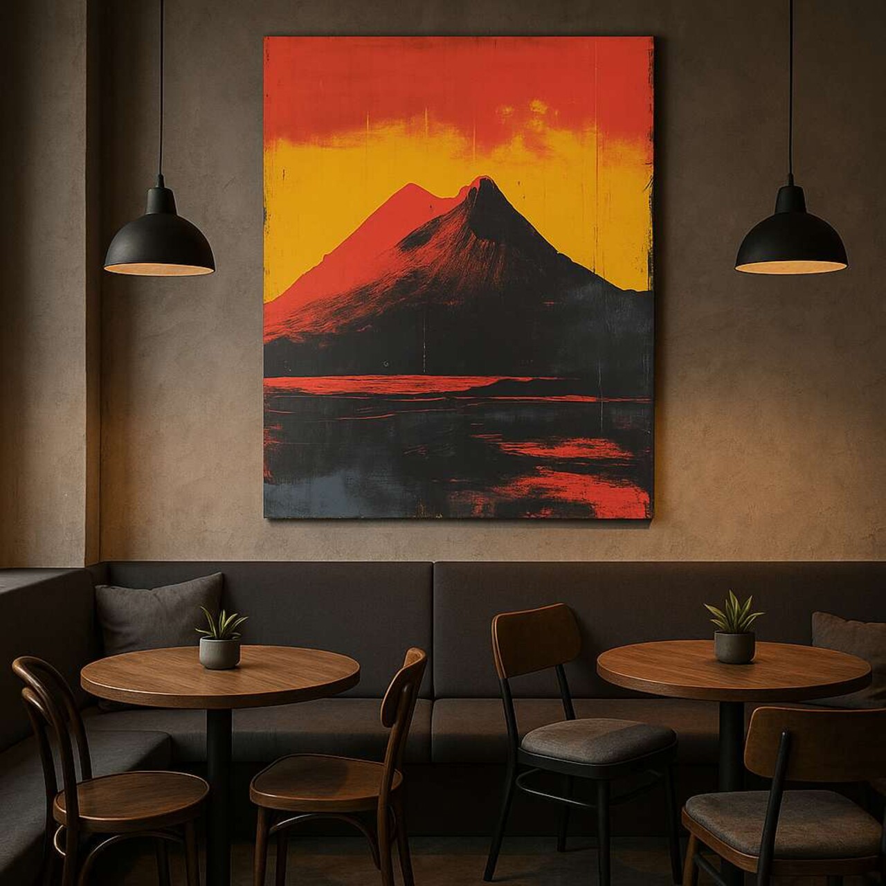 Tablou decorativ Hm_Cnvs26-48-50x70 Cadru: 100% lemn (Grosime: 2 x 3 cm) Multicolor