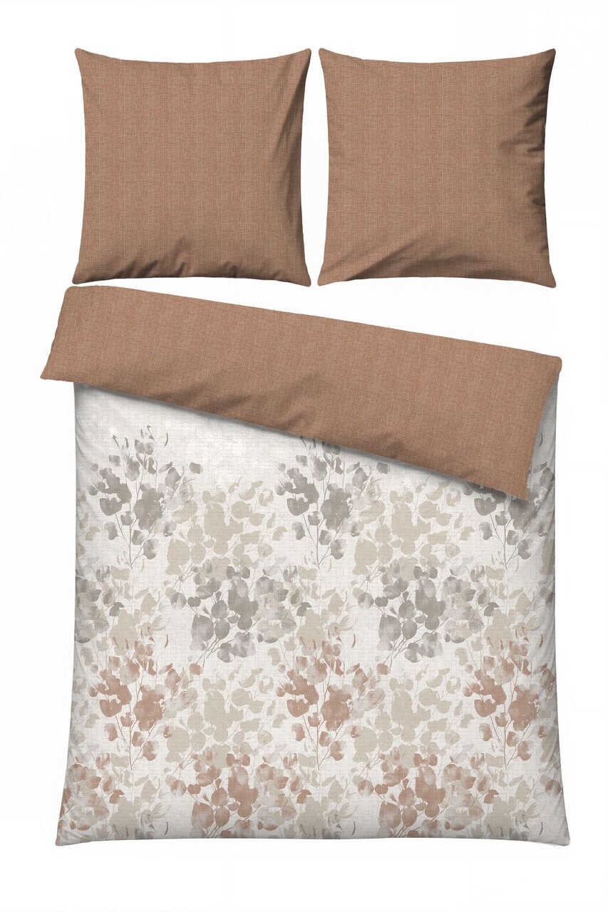 Lenjerie de pat dubla (FR), L'essentiel Maison, Blatt, Gri - imagine 3