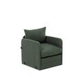 Canapea extensibilă cu 1 loc, Futon, 859FTN2883, Metal , Verde