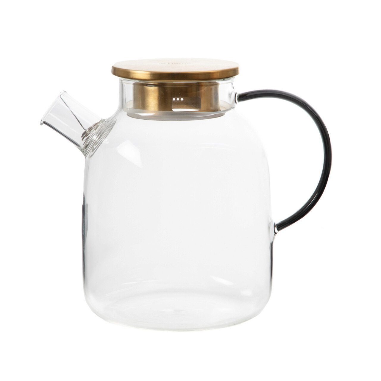 Ceainic Kubbe, Homla, 1.8 L, sticla/inox, negru/auriu - 2 | YEO
